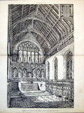 Old Plan Chancel St Edmunds R C Church Bungay Bernard Smith Arch 1889 19th