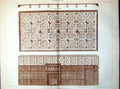 Old Print Plan Design Decoration Billiard Room Ceiling G Aitchison 1889 19th