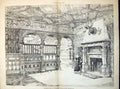 Print Plan Entrance Hall Residence Palace Court Kensington Harvey Smith1889