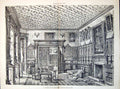 Antique Print Plan Smoking Billiard Rooms Camford Manor Dorset Tanner 1889