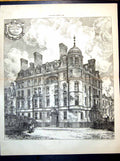 Old Plan Ladies Residential Chambers Chenies Street J Brydon Arch 1889 19th