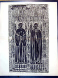 Old Plan Brass Roger Thornton All Saints Church Newcastle 1429 1889