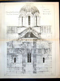 Old Plan Cathedral Athens Cross Dome East Elevation S Barnsley 1889Victorian