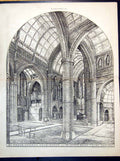 Old Plan Interior St Pauls Church Kensington Arthur Baker Arch 1889Victorian