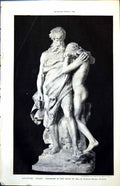 Old Sculpture Exiles Exhibited Salon M Mathurin Moreau Sculptor 1889 Victorian