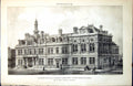 Old Plan Richmond Municipal Buildings Design T Verity Architect 1889 Victorian