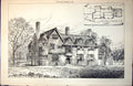 Old Antique Print Plan House Sudbury D Saunders J Gibson Architect 1889 19th