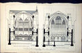 Print Plan Design Town Church Cross Section East West E A Hill Architect1889