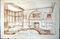 Old Plan Dining Room Limes Donnington Lane Willesden Sydney Vacher1889 19th