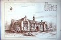 Old Print Plan Sir George Monouxs Grammar School Walthamstow Gibbon 1889 19th