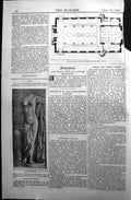 Old 1890 Builder Plan Church St. Paul Grangetown Cardiff Statue Villa Victorian