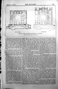 Old 1890 Builder Plan Palace Augustus Palatine Piranesi Architecture Victorian
