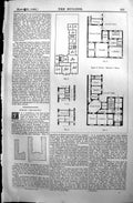 Old Types Plan Berlin Mansion Courtyard Kitchen Servants 1890 Builder Victorian