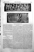 Old Print Sarcophagi Recently Discovered Rome Italy Cantoni 1890 Builder 19th