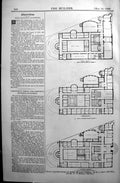 Old Plan Competition Design Sheffield Municipal Buildings Slater 1890 Victorian