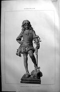 Old Antique Print Sculpture Turenne Enfant Hercule Sculptor 1890 Builder 19th
