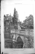Old 1890 Builder Wren'S Bridge St. John'S College Cambridge Fulleylov Victorian