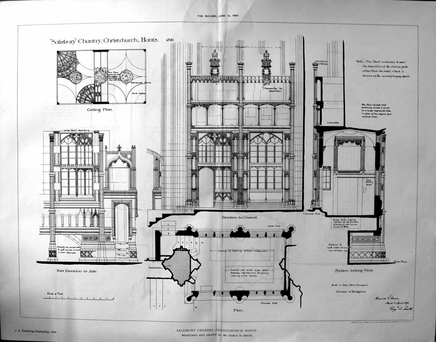 Old 1890 Builder Salisbury Chantry Christchurch Hants Smith Architect 19th
