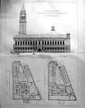 Old Damaged 1890 Builder Municipal Buildings Sheffield Morris HunterVictorian