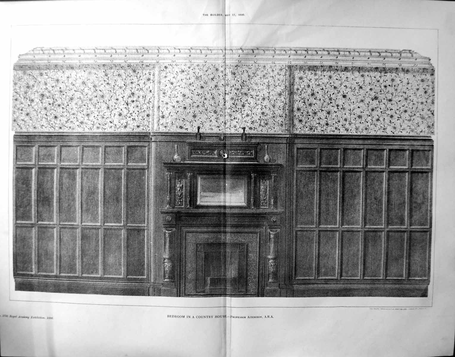 Old 1890 Builder Bedroom Country House Professor Aitchison ArchitectVictorian