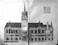 Old Damaged 1890 Builder Sheffield Municipal Buildings Slater Statham 19th