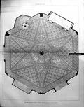 Old Damaged 1890 Builder Plan Pavement Jubilee Chapel Berlin GermanyVictorian