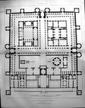 Old 1890 Builder Plan Diocletian Palace Spalato Professor Aitchison A 19th