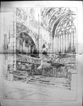 Old 1890 Builder Chancel Holy Trinity Church Chelsea Chancel-Screen G 19th