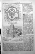 Antique Print Ortu Nuragh Sardinia Plan Restored Architecture 1890 Builder 19th