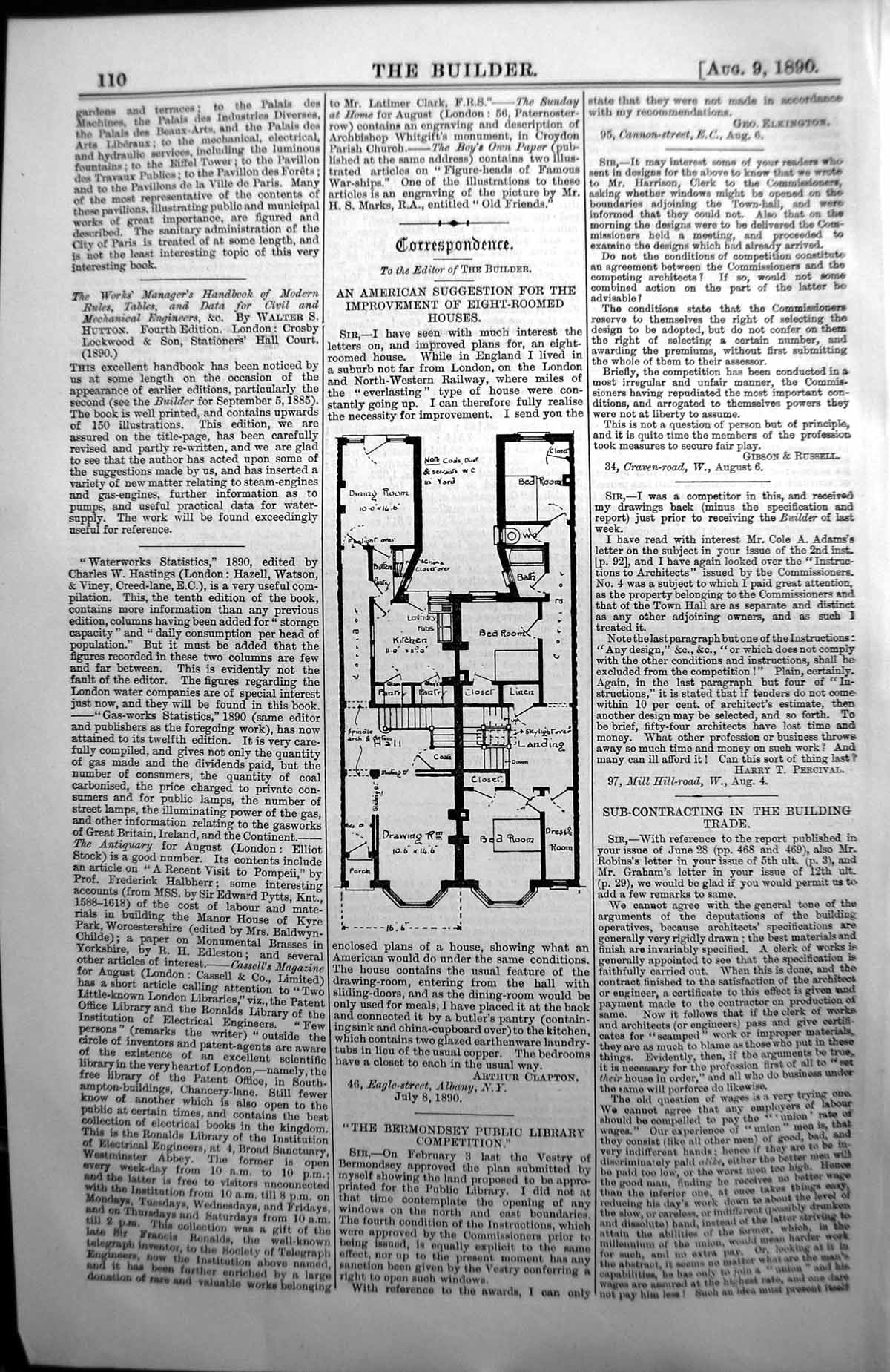 Old Eight Roomed Houses Improvement Suggestion Clapton Architecture