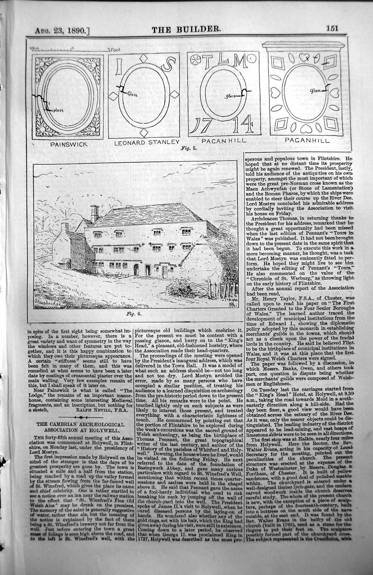 Old Painswick Stanley Pagan Hill Steanbridge Architecture 1890 Builde Victorian