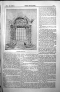 Original Old Antique Print Priors Door Ely Exterior Architecture 1890 Builder