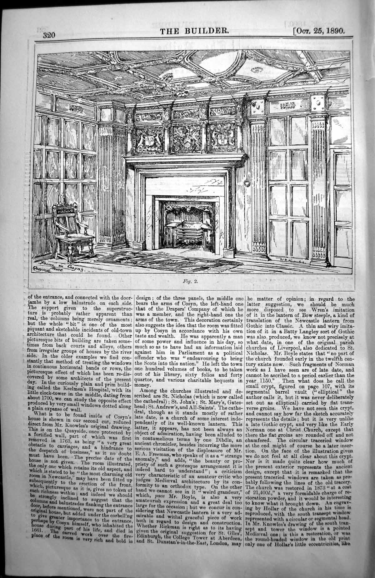 Antique Print Room In Cosyns House Quayside Newcastle Architecture 1890 Bui