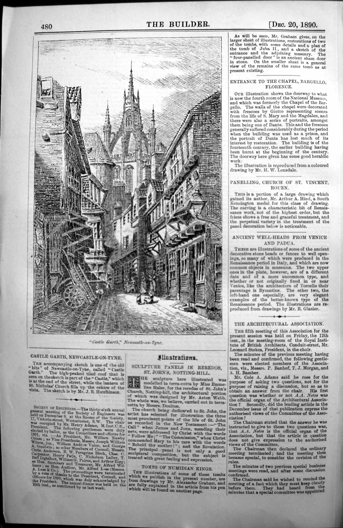 Old Castle Garth Newcastle On Tyne Hutchinson Architecture 1890 Build Victorian