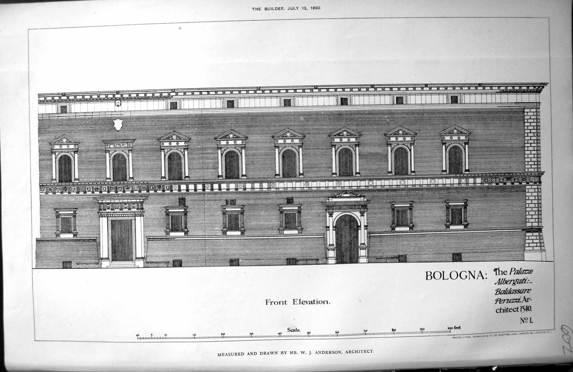 Old Bologna Palazzo Albergati Baldassare Peruzzi Anderson Architectur