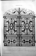 Old Print Pair Park Gates Aitchison Royal Academy Exhibition Architectur