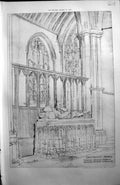 Old Dorchester Abbey Interior Segrave Monument Architecture 1890 Buil Victorian
