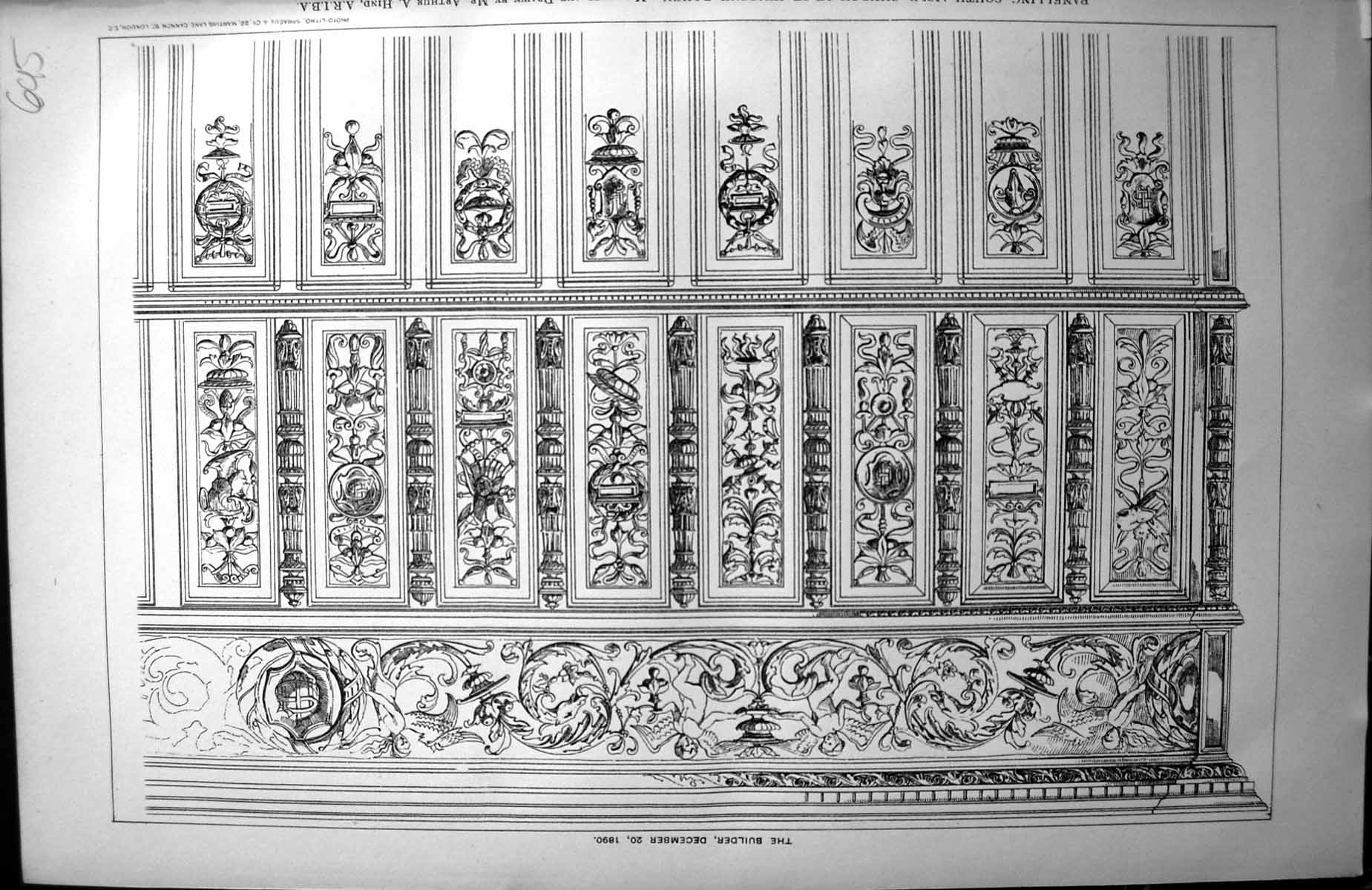 Old Church St Vincent Rouen South Aisle Panelling Hind Architecture