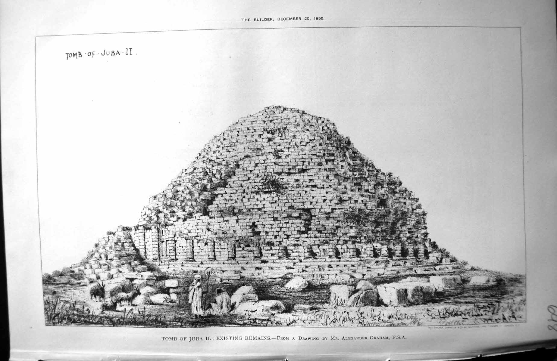 Old Juba Ii Tomb Existing Remains Alexander Graham Architecture 1890 Victorian
