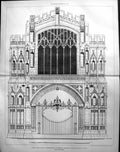 Old Porch West Front Peterborough Cathedral Irvine Architecture 1890Victorian