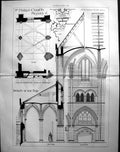 Old St Philips Church Stepney Plan Section Cawston Architecture 1890Victorian