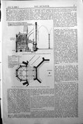 Old Builder 1891 Architecture Plan Westminster Abbey Tarver Monumenta Victorian