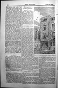 Antique Old Print Builder 1891 Architecture House Fetter Lane Street Scene 19th