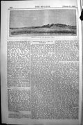 Original Old Antique Print Builder 1891 View Hissarlik Scamander River 19th