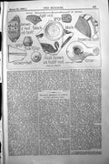 Original Old Antique Print Builder 1891 Archaeology Spoils Hissarlik Victorian