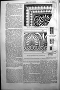 Old Builder 1891 Architecture Part Ceiling Decoration Propylaea Athen Victorian
