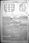 Old Antique Print Builder 1891 Architecture Plan Houses Frognal Gardens 19th