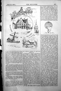 Old Builder 1891 Architecture Belgium Church Tower Brussels Flemish W Victorian
