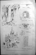Old Peterborough Palace Lady Chapel Saxon Relic Builder 1891 Architec Victorian