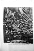 Original Old Antique Print Builder 1891 Remains Pier Seville Cathedral Ruins
